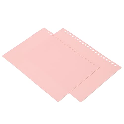 KIMISS Lose Blattbindungsabdeckung 20 Blätter A5 20 Löcher - Flexible PP -Kunststoff Präsentationsfall für Verwendung und Projekte (PINK) von KIMISS