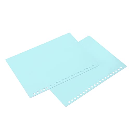 KIMISS Lose Blattbindungsabdeckung 20 Blätter A5 20 Löcher - Flexible PP -Kunststoff Präsentationsfall für Verwendung und Projekte (hellgrün) von KIMISS