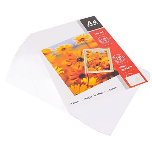 KIMISS Mattes Fotopapier 20pcs Papierfoto Druck 8.3x11.7in - Dokumentproduktion, Hausdruck von KIMISS