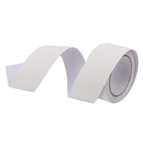 KIMISS PEVA/PU-Gummi Nicht-Schlupf-Klebeband für Böden und Treppen-Sicherheitsstreifen für Anti-Rutschschutz-5m (WHITE) von KIMISS