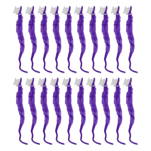 KIMISS Pelziger Wurm Fuzzy, 20pcs Pelzige Wurm Seahorse Props Kits Accessoires Magie mit Seilen Tricks Neue und Einzigartige Spielzeug Spielzeug DIY Compact Tragbar für (#2) von KIMISS