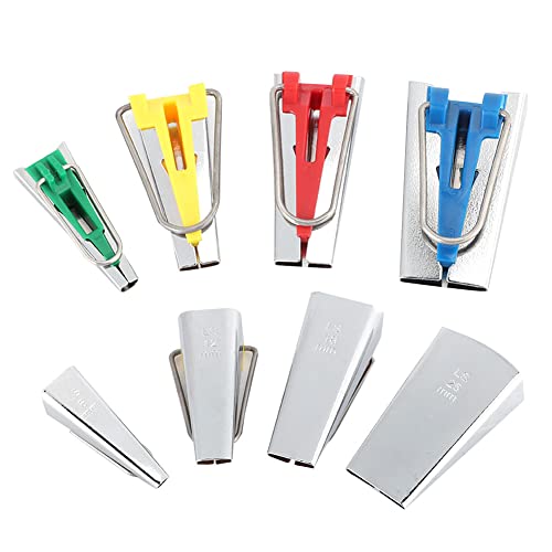 KIMISS Premium -DIY -Bias Tape Maker Set Vielseitiges Handwerkstool für die Nahtbindung und Fedlinge (gelbe Karte) von KIMISS