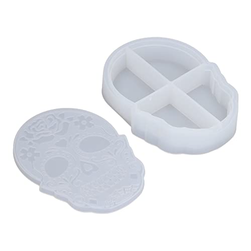 KIMISS Schädelformspeicherbox Silikonform für Einfache Demolding - Epoxidharzform mit Deckel für -Kosmetik und Schmuck Organisieren KIMISS Schädelformspeicherbox Silikonform für Einfache Demolding - Epoxidharzform mit Deckel für -Kosmetik und Schmuck Organisieren von KIMISS