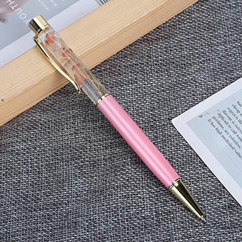 KIMISS Signature Stifthandhand Schwimmend Blumenmetallöl Stift Schreiben Signaturen Kalligraphie Kugelschreiber Deco Vintage Pen (Y10) von KIMISS