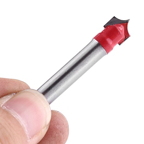 KIMISS V, Router Bit Woodw G Frende mit 6 Mm Schaft 3D -CNC -Gravur Endmühlenrille Nadelkantenbehandlung & Bits Industrial Schneidwerkzeug Spitze Holzbearbeitungsschnitze (8mm Klingendurchmesser) von KIMISS