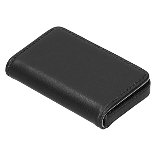 KIMISS Visitenkartenhalter mit Magnetischer Schnalle - Tragbarer Name Card -Hülle für Männer und Frauen Passt 15-20 Karten PU Leder Visitenkartenorganisator (001#) von KIMISS
