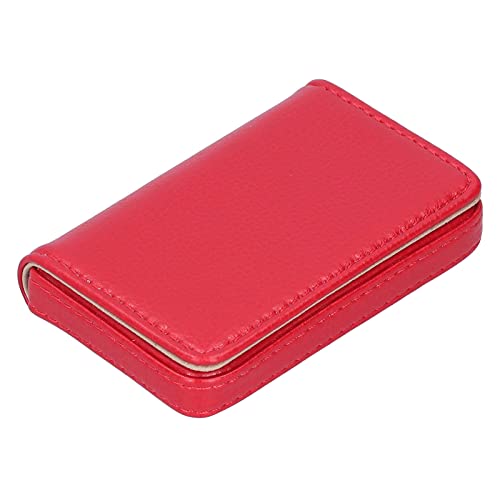 KIMISS Visitenkartenhalter mit Magnetischer Schnalle - Tragbarer Name Card -Hülle für Männer und Frauen Passt 15-20 Karten PU Leder Visitenkartenorganisator (001#) von KIMISS