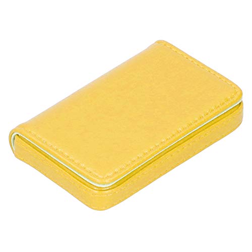 KIMISS Visitenkartenhalter mit Magnetischer Schnalle - Tragbarer Name Card -Hülle für Männer und Frauen Passt 15-20 Karten PU Leder Visitenkartenorganisator (001#) von KIMISS