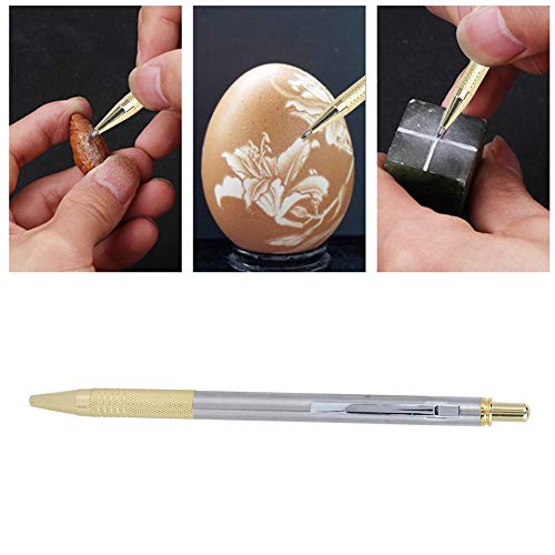 KIMISS Wolframstahl -Tipp -Scibra Graveur Schneidwerkzeug Metallglas Keramik JM 094, Kleiner Schnitzstift Home Use Umgeschrieben (GOLD) von KIMISS