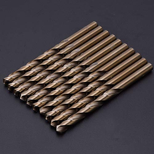 Kobaltbohrgeräte für Metall, Gusseisen, Edelstahl, Eisenbohrwerkzeug für Elektrische Bohrer 8 Mm/8,5 Mm (8,0 mm 10 Stück pro Schachtel/volles Schleifen) von KIMISS