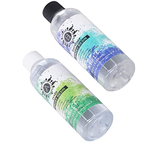 Kristallklares Epoxidharz-Set – 100 Ml, Selbstentschäumend, Vergilbungsfrei, Umweltfreundlich, Hochglänzende Epoxidharzbeschichtung für Kunst- und Handwerkskreationen von KIMISS