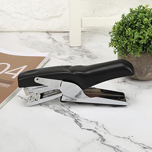 Office Heftler mit, Arbeitssparwerkzeugschule Vorräte Klemme Typ 20 Blätter Kapazität Desktop Stapler Schwarz für Handwerkskollektion Desk Accessoires und Zuhause von KIMISS