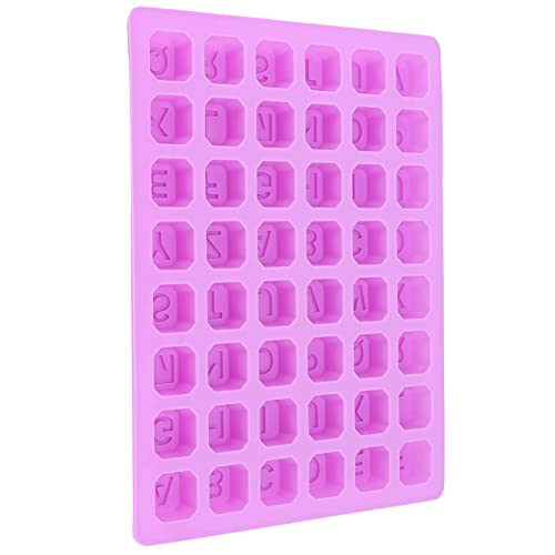 Schokolade Zum Backen - 48 -GRID -Tablett Alphabet Back für Kokorien Eiswürfel Herstellung - Silikon S für Projekte von KIMISS