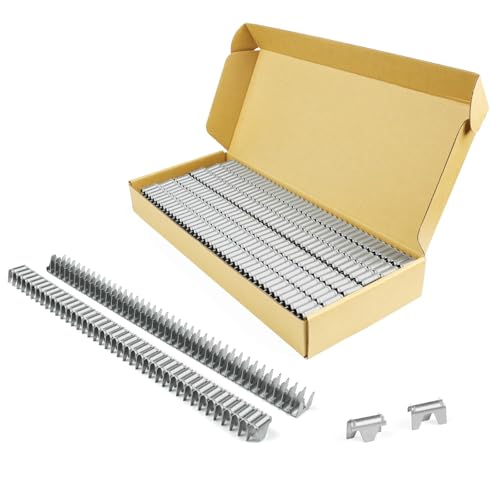 KIMSING CL-34 verzinkte Klemmklemmen, 960 Stück/Box, kompatibel mit M85 Klemmscherwerkzeug für Krabbentöpfe, Hummerfallen, Draht-zu-Drahtbefestigung von KIMSING