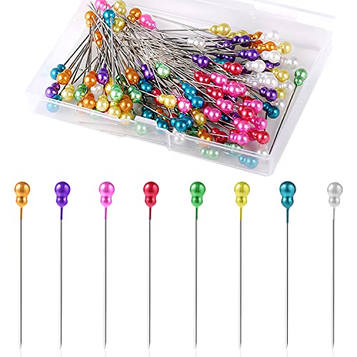 200 Stück Stecknadeln mit Farbigen Köpfen, 55mm Lang Gerade Stecknadeln für Corsage Kürbisform Dekorative Nähen Pins für Corsage Blumenstrauß Stoffnähen Schneidern 200 Stück Stecknadeln mit Farbigen Köpfen, 55mm Lang Gerade Stecknadeln für Corsage Kürbisform Dekorative Nähen Pins für Corsage Blumenstrauß Stoffnähen Schneidern von KINBOM