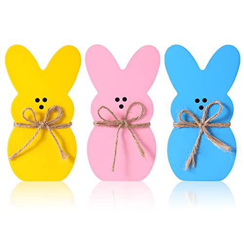 3 Farben Osterhasen Holz Deko Osterhasen Groß mit Seil Osterhasen-Holzschilder Diy-Ostern-Holzausschnitte für Partyzubehör Schreibtischdekoration Geschenk 3 Farben Osterhasen Holz Deko Osterhasen Groß mit Seil Osterhasen-Holzschilder Diy-Ostern-Holzausschnitte für Partyzubehör Schreibtischdekoration Geschenk von KINBOM