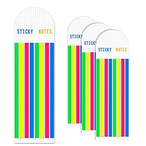 640 Stück Index Tabs Long, Transparente Seitenmarkierungen Selbstklebend Haftmarker Haftstreifen Lang Page Marker Schmal zum Kommentieren von Büchern Lesen Index Notiz Erinnerung Büro Schule von KINBOM