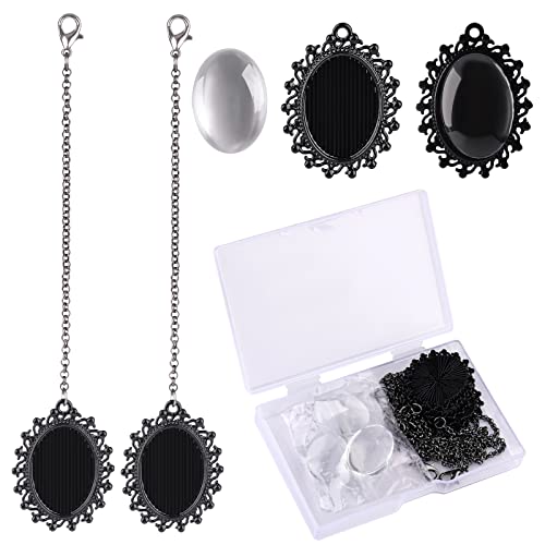 KINBOM 5 Stück Abschluss Quaste, Erinnerungsfoto Anhänger für Hochzeitsstrauß DIY Erinnerungsfoto Kettenanhänger für Mützen- und Kleiderzeremonie (Schwarz) von KINBOM