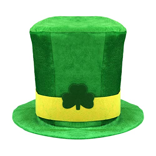 St. Patrick's Day Hut, Samtgrüner Zylinder Kleeblatthut St Patricks Day Hut St Patrick's Day Kostüm St Patricks Day Accessoires für Männer und Frauen St. Patrick's Day Hut, Samtgrüner Zylinder Kleeblatthut St Patricks Day Hut St Patrick's Day Kostüm St Patricks Day Accessoires für Männer und Frauen von KINBOM