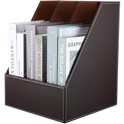KINGFOM™ Leder Stehsammler A4 von KINGFOM