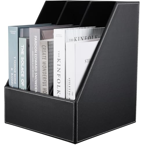 KINGFOM™ Leder Stehsammler A4 von KINGFOM
