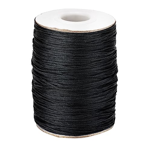KINGLAKE 1.5mm x 100m Nylonschnur Nylonfaden für Armbänder, Perlenschnur, Nylon Schnur Schwarz Perlenfaden für Armband, Auffädeln, Kette, Sarmband, Halskette Geflochten, Schmuckherstellung, Basteln KINGLAKE 1.5mm x 100m Nylonschnur Nylonfaden für Armbänder, Perlenschnur, Nylon Schnur Schwarz Perlenfaden für Armband, Auffädeln, Kette, Sarmband, Halskette Geflochten, Schmuckherstellung, Basteln von KINGLAKE