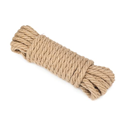 KINGLAKE 14mm 10m Juteseil, Tau Seil Strick Hanfseil, Jutegarn Kordel Jute Schnur, Rope Dickes, Handlaufseil, Schiffstau, Juteschnur Bastelseil für DIY Dekoration Garten KINGLAKE 14mm 10m Juteseil, Tau Seil Strick Hanfseil, Jutegarn Kordel Jute Schnur, Rope Dickes, Handlaufseil, Schiffstau, Juteschnur Bastelseil für DIY Dekoration Garten von KINGLAKE