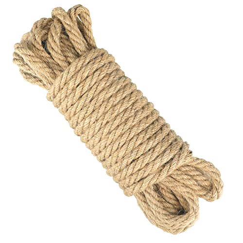 KINGLAKE 8mm 10m Juteseil, Tau Seil Strick Hanfseil, Jutegarn Kordel Jute Schnur, Rope Dickes, Handlaufseil, Schiffstau, Juteschnur Bastelseil für DIY Dekoration Garten KINGLAKE 8mm 10m Juteseil, Tau Seil Strick Hanfseil, Jutegarn Kordel Jute Schnur, Rope Dickes, Handlaufseil, Schiffstau, Juteschnur Bastelseil für DIY Dekoration Garten von KINGLAKE