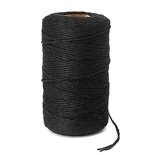 KINGLAKE Makramee Garn 2mm,200M Schwarz Baumwollschnur Baumwollgarn Kordel für DIY Handwerk Basteln Wand Aufhängung Pflanze Aufhänger Verpackung Dekoration Gartenanwendungen KINGLAKE Makramee Garn 2mm,200M Schwarz Baumwollschnur Baumwollgarn Kordel für DIY Handwerk Basteln Wand Aufhängung Pflanze Aufhänger Verpackung Dekoration Gartenanwendungen von KINGLAKE