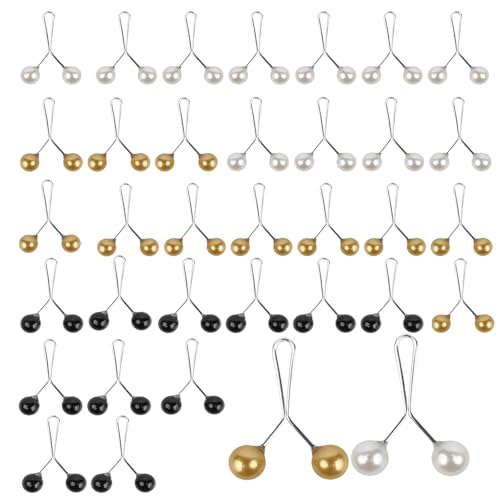 KINHARD Perlennadeln 36 Stück Perle Clip, Stabil Sicherheitsnadel Clip Fashion Damen, für Schals, Pullover, Hijabs, 3 Farben KINHARD Perlennadeln 36 Stück Perle Clip, Stabil Sicherheitsnadel Clip Fashion Damen, für Schals, Pullover, Hijabs, 3 Farben von KINHARD