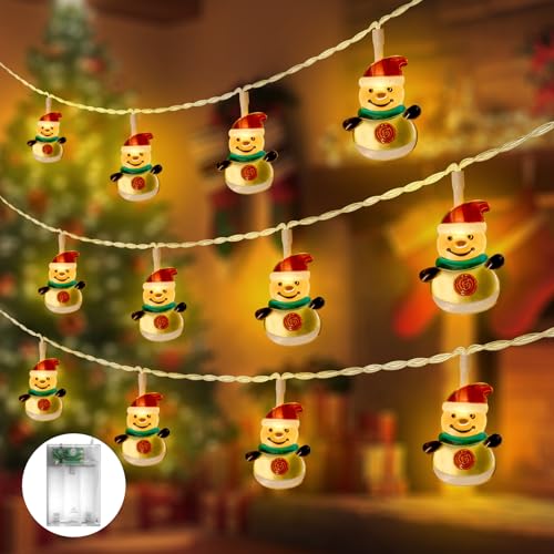 KINREECELL Schneemann Lichterkette für Weihnachtsdekoration, Schneemann Lichterkette KINREECELL Schneemann Lichterkette für Weihnachtsdekoration, Schneemann Lichterkette von KINREECELL