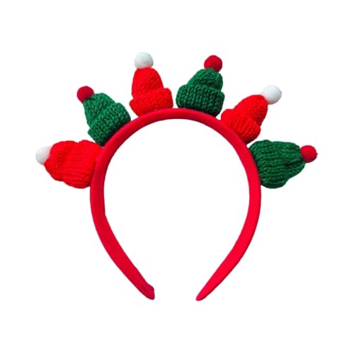 KINSPON Bunte Weihnachtsmannmütze, Stirnband, Weihnachtsdekoration, Neujahrsdekoration, Familienfeier-Kopfschmuck KINSPON Bunte Weihnachtsmannmütze, Stirnband, Weihnachtsdekoration, Neujahrsdekoration, Familienfeier-Kopfschmuck von KINSPON