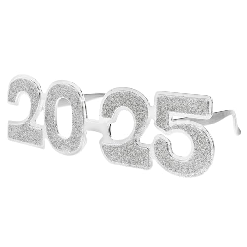 KINSPON Neujahrsbrille 2025, Sonnenbrille, Foto-Requisiten, dekorative Brille für Neujahrsparty, mehrfarbig KINSPON Neujahrsbrille 2025, Sonnenbrille, Foto-Requisiten, dekorative Brille für Neujahrsparty, mehrfarbig von KINSPON