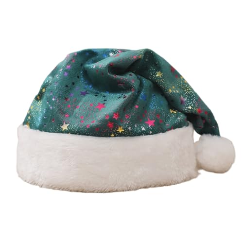 KINSPON Samt-Weihnachtsmütze, bequeme Weihnachtsmütze, dick, für Weihnachten, Neujahrsfeiern KINSPON Samt-Weihnachtsmütze, bequeme Weihnachtsmütze, dick, für Weihnachten, Neujahrsfeiern von KINSPON