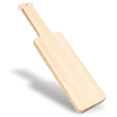 38,1 cm griechisches Bruderschaftspaddel, massives Sorority-Holzpaddel, unlackiertes Kiefernholzpaddel für Kunsthandwerk, DIY-Projekte, Heimdekoration von KINYFY