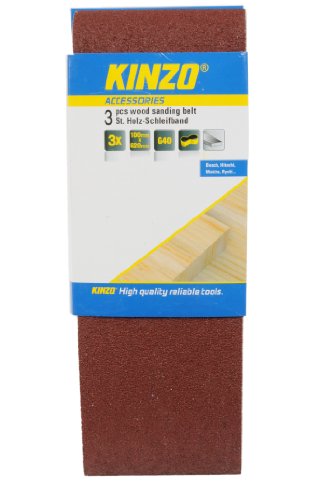 KINZO Wood Sanding Belt 3-teilig g40, 71753 von Kinzo