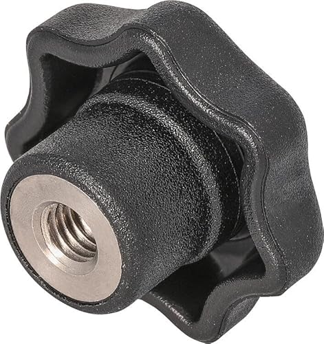 Nirosta Sterngriff mit Gewindebuchse M8 Form K Nirosta Sterngriff mit Gewindebuchse M8 Form K von KIPP - Bedienteile | Normelemente