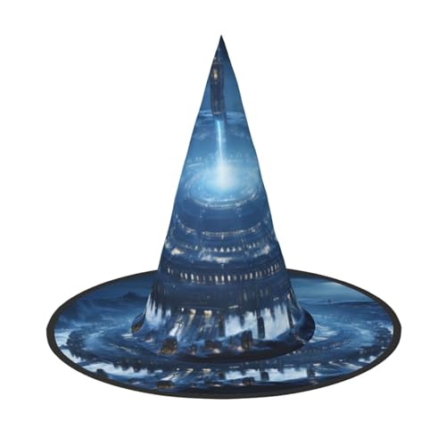 Fantasy, Kontinent, Halloween, Hexenhut für Kinder und Frauen, ideal für Halloweenparty und Kostüme von KIRROWE