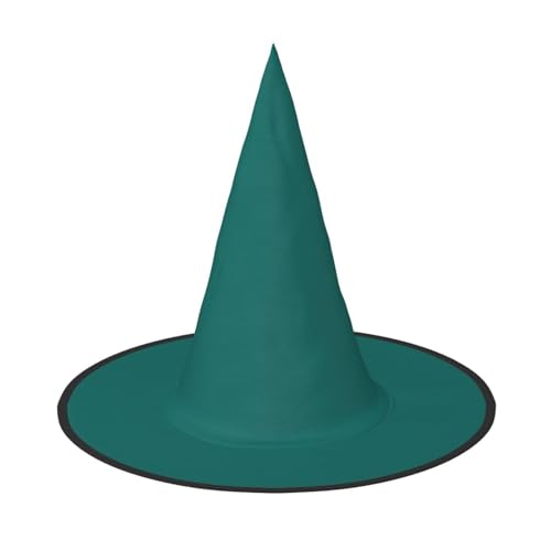 Natürlicher grüner Hexenhut für Halloween Hexenhut für Kinder und Frauen, ideal für Halloweenparty und Kostüme von KIRROWE