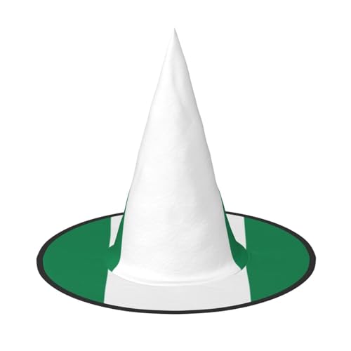 Nigeria Halloween Hexenhut Hexenhut für Kinder und Frauen, ideal für Halloweenparty und Kostüme von KIRROWE