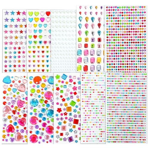2742Stück Glitzersteine Selbstklebend,selbstklebende Strassaufkleber für Bastelarbeiten,Deko Diamanten Hochzeit Streudeko,für DIY Gesichts Make Up, Nail Deko, Kinder Handwerke 2742Stück Glitzersteine Selbstklebend,selbstklebende Strassaufkleber für Bastelarbeiten,Deko Diamanten Hochzeit Streudeko,für DIY Gesichts Make Up, Nail Deko, Kinder Handwerke von KIRVOS
