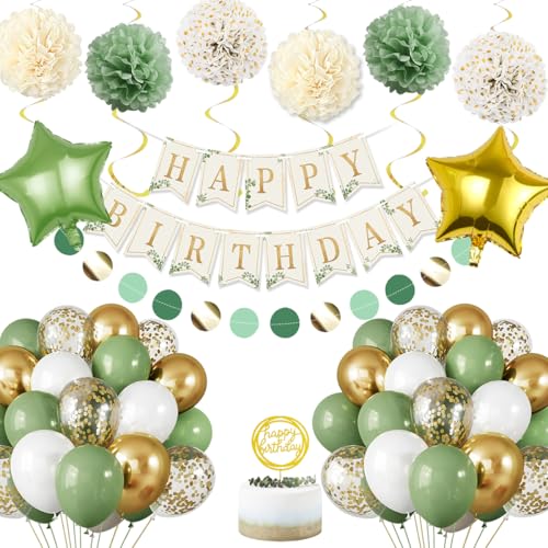 Grüne Luftballons Geburtstag Dekorationen,Avocado Grüne Luftballons mit Happy Birthday Girlande,Baby Shower Dekorationen Junge,Salbei Grüne Luftballons Bogen Kit,Frauen Männer Hochzeit Dekorationen Grüne Luftballons Geburtstag Dekorationen,Avocado Grüne Luftballons mit Happy Birthday Girlande,Baby Shower Dekorationen Junge,Salbei Grüne Luftballons Bogen Kit,Frauen Männer Hochzeit Dekorationen von KISPATTI