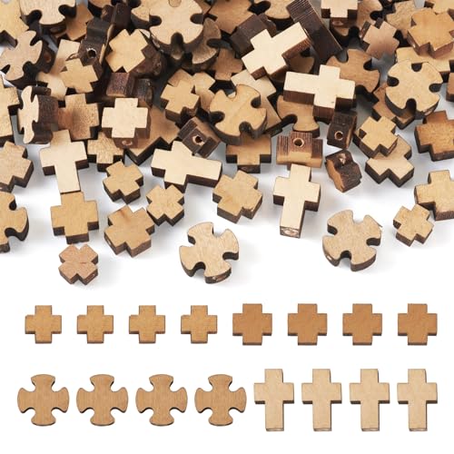 KISSITTY 80 Stück Kreuz-Perlen, große natürliche Holzperlen, Großpackung, Burlywood, Osterperlen, Kruzifix-Abstandhalter, lose Perlen für Schmuckherstellung, Ostern, Eid, Mubarak, Ramadan, Basteln KISSITTY 80 Stück Kreuz-Perlen, große natürliche Holzperlen, Großpackung, Burlywood, Osterperlen, Kruzifix-Abstandhalter, lose Perlen für Schmuckherstellung, Ostern, Eid, Mubarak, Ramadan, Basteln von KISSITTY