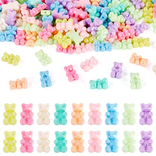 KISSITTY Acrylperlen in verschiedenen Farben, undurchsichtig, AB-farbig, gummiert, niedlich, Abstandshalter, gemischte Farben, Kristallperlen für Armband, Halskette, Ohrringe, Handwerk, Tasche KISSITTY Acrylperlen in verschiedenen Farben, undurchsichtig, AB-farbig, gummiert, niedlich, Abstandshalter, gemischte Farben, Kristallperlen für Armband, Halskette, Ohrringe, Handwerk, Tasche von KISSITTY