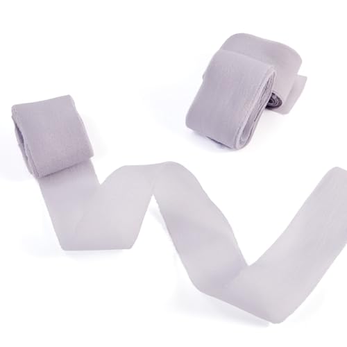 KISSITTY Bastelband, 13,7 m, Grau, knisternd, breit, Geschenkverpackung, Dekorationen, Polyester-Stoffbänder für selbstgemachte Hochzeitsblumensträuße, Heim-Party-Dekoration, hängende Ornamente KISSITTY Bastelband, 13,7 m, Grau, knisternd, breit, Geschenkverpackung, Dekorationen, Polyester-Stoffbänder für selbstgemachte Hochzeitsblumensträuße, Heim-Party-Dekoration, hängende Ornamente von KISSITTY