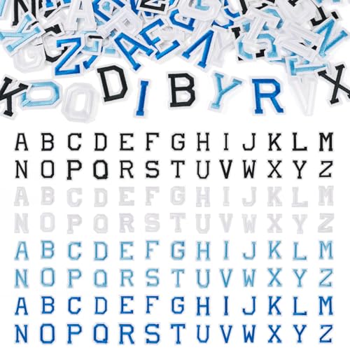 KISSITTY Bestickter Polyester-Aufnäher mit Buchstaben A-Z, zum Aufbügeln mit gebügeltem Klebstoff, Alphabet-Applikation, bestickte Buchstaben, zum Aufnähen, verschiedene Dekorationen, individuelle KISSITTY Bestickter Polyester-Aufnäher mit Buchstaben A-Z, zum Aufbügeln mit gebügeltem Klebstoff, Alphabet-Applikation, bestickte Buchstaben, zum Aufnähen, verschiedene Dekorationen, individuelle von KISSITTY