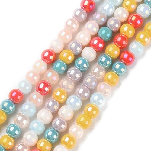 KISSITTY Glas-Kristallperlen, bunt, glatt, rund, lose Abstandshalter, für Schmuckherstellung, Ohrringe, Armbänder, Halsketten, DIY, Schlüsselanhänger, Basteln, Dekorationen, 4 mm, 1000 Stück KISSITTY Glas-Kristallperlen, bunt, glatt, rund, lose Abstandshalter, für Schmuckherstellung, Ohrringe, Armbänder, Halsketten, DIY, Schlüsselanhänger, Basteln, Dekorationen, 4 mm, 1000 Stück von KISSITTY