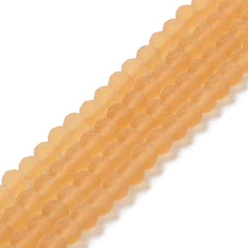 KISSITTY Glasperlen, Glasperlen, Abstandshalter, facettierte Rondelle, matt, lose Perlen für selbstgemachte Halsketten, Ohrringe, Freundschaftsarmbänder, Schmuckherstellung, 10 mm, 630 Stück von KISSITTY