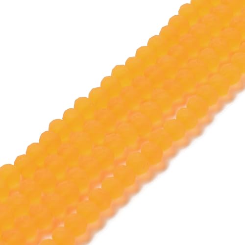 KISSITTY Glasperlen-Abstandshalter für Damen, matt, matt, lose Perlen für selbstgemachte Halsketten, Ohrringe, Freundschaftsarmbänder, Schmuckherstellung, 10 mm, 630 Stück von KISSITTY