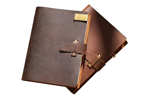 KISSKI·H Olvido A5 Leder Tagebuch Lederbuch, 6 Ringbuch Reise Notizbuch mit Lederschnalle, nachfüllbar Schreibnotizbuch Padfolio Tasche, vielseitiges Planer/Skizzenbuch/Scrapbook, Dunkelbraun KISSKI·H Olvido A5 Leder Tagebuch Lederbuch, 6 Ringbuch Reise Notizbuch mit Lederschnalle, nachfüllbar Schreibnotizbuch Padfolio Tasche, vielseitiges Planer/Skizzenbuch/Scrapbook, Dunkelbraun von KISSKI·H Olvido